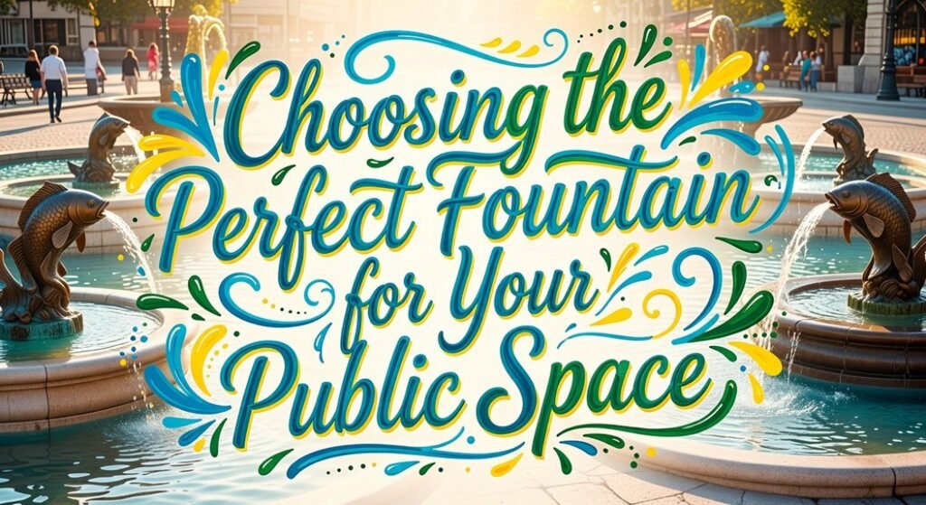 public space fountain selection