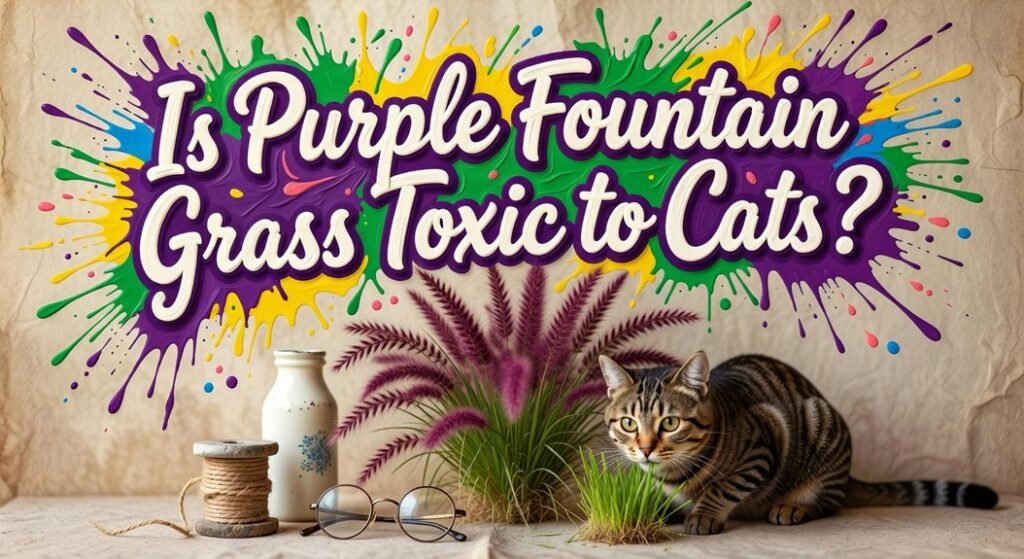 purple fountain grass safe