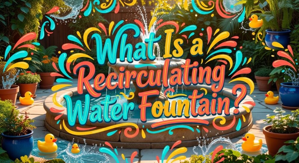 recirculating water fountain definition