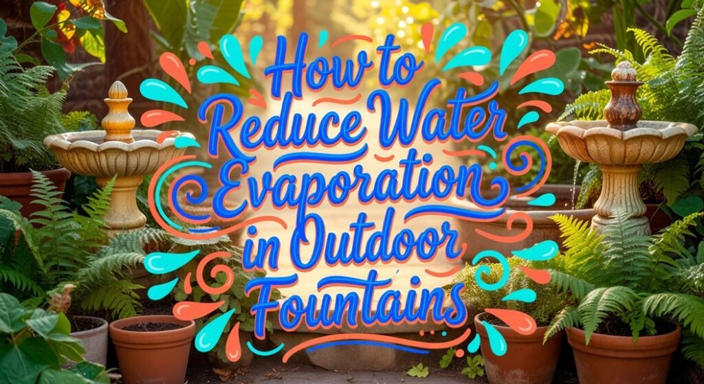reduce fountain water evaporation