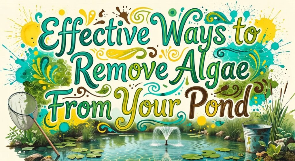 remove algae from your pond