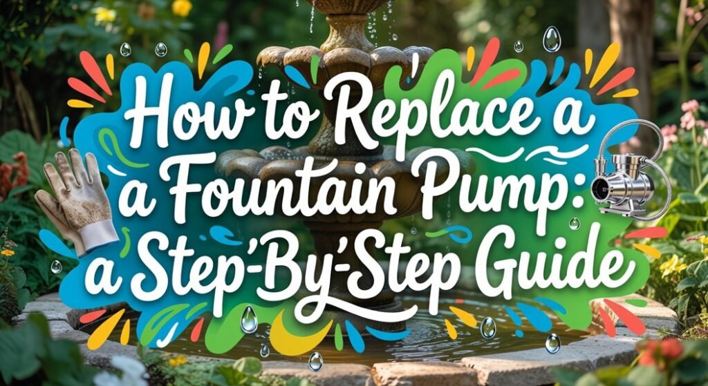replace fountain pump step guide