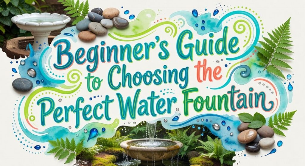 selecting outdoor water fountains