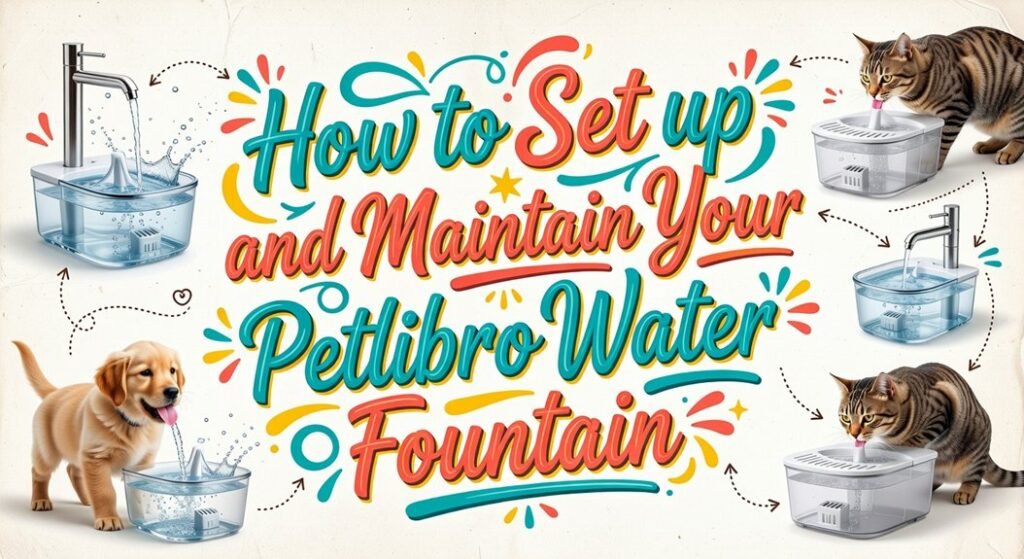 set maintain petlibro fountain
