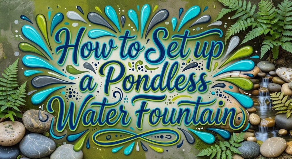 set pondless water fountain
