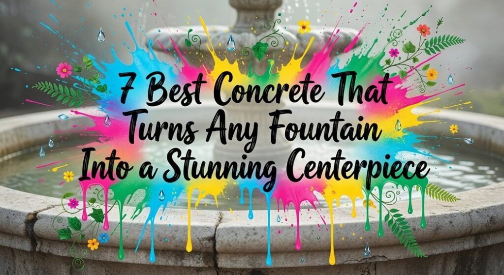 seven best concrete fountains