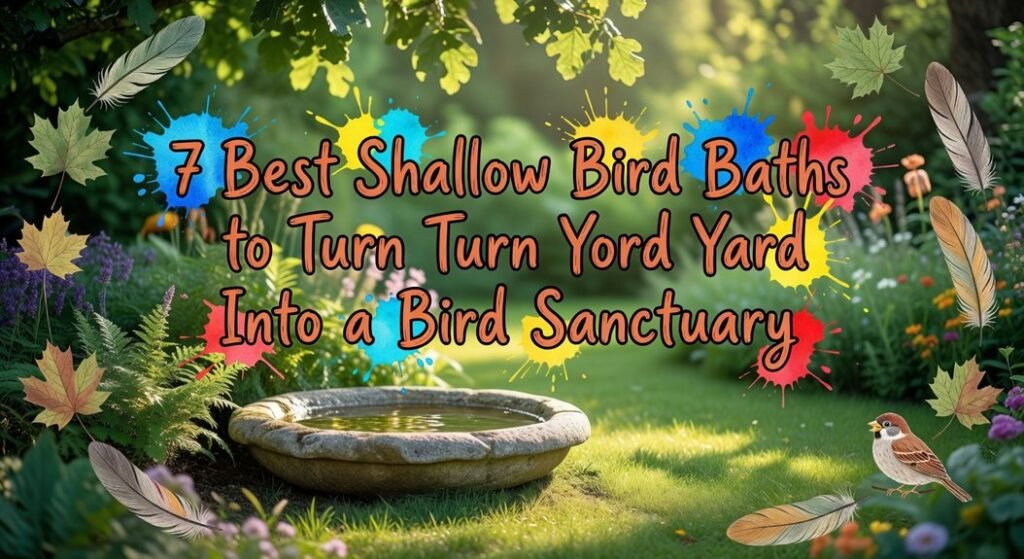 shallow bird bath recommendations