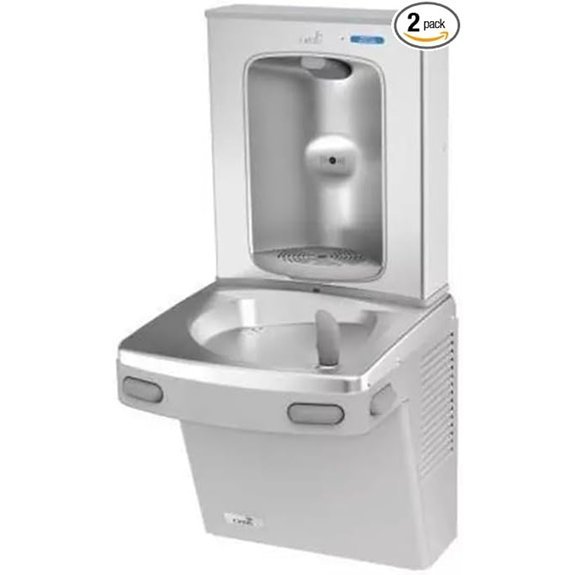 silver wall sensor fountain