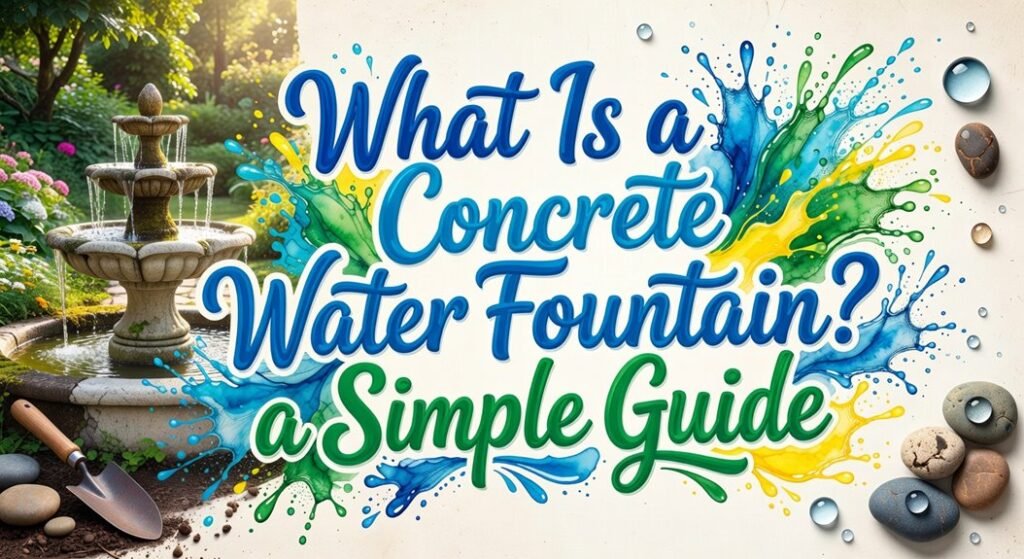 simple concrete water fountain guide