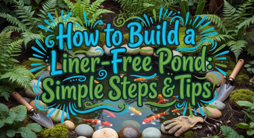 simple liner free pond building