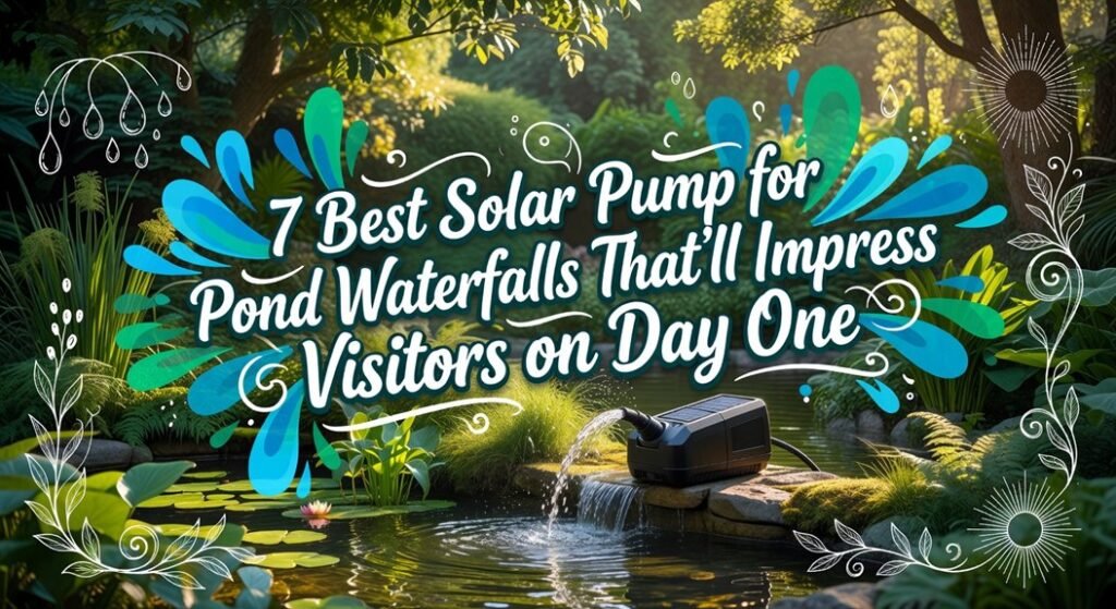 solar pond waterfall pumps