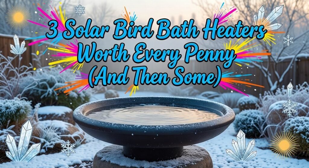 solar powered bird bath devices