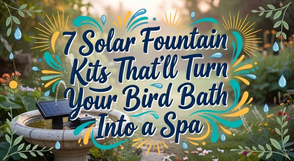 solar powered bird bath fountains
