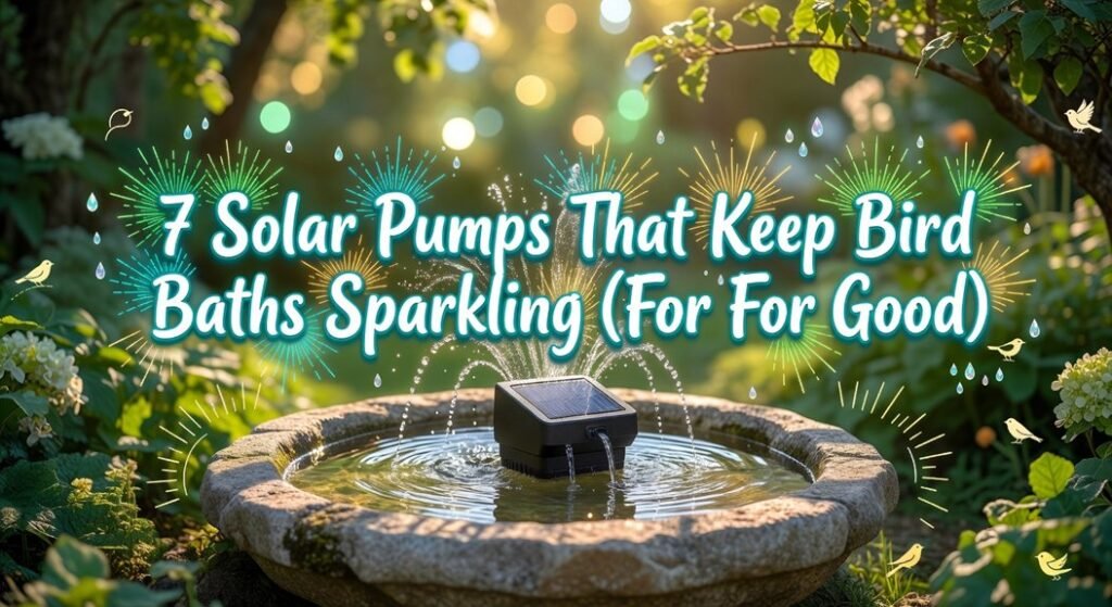 solar powered bird bath pumps