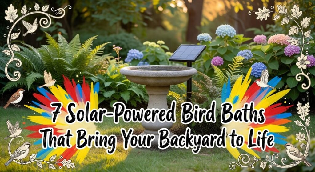 solar powered bird bath selection