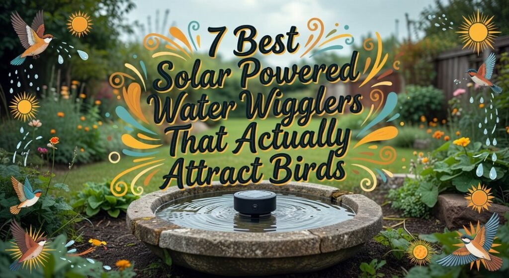 solar powered bird water wigglers