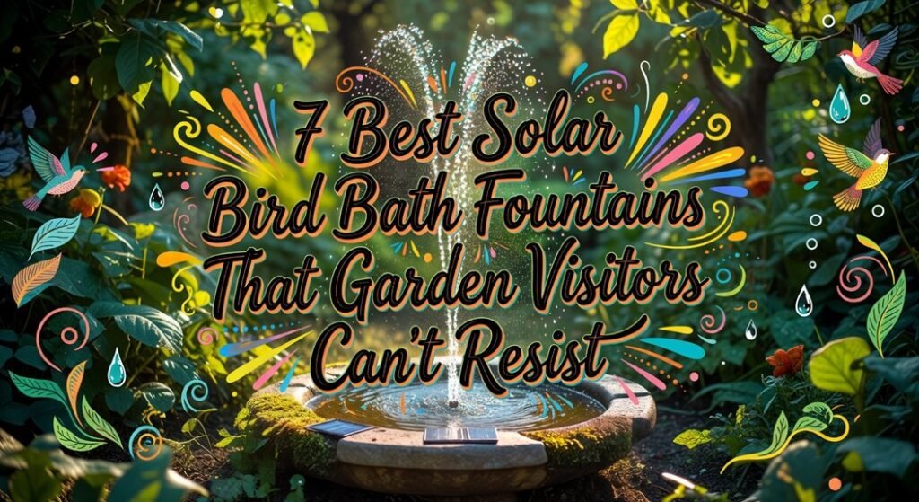 solar powered water feature guide