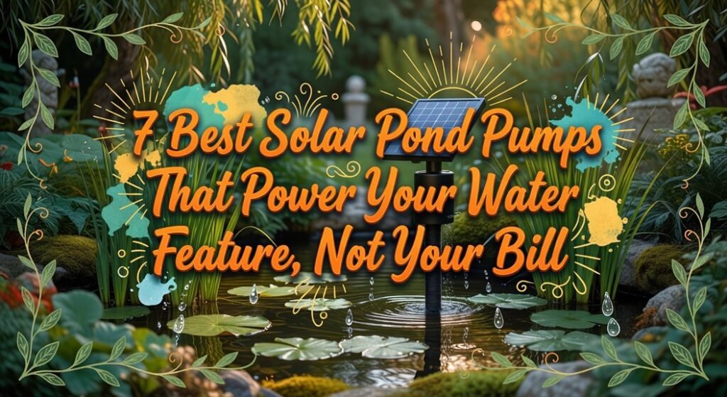 solar powered water feature pumps