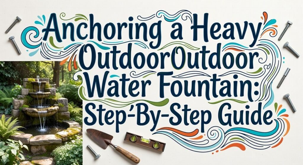 step by step fountain anchoring