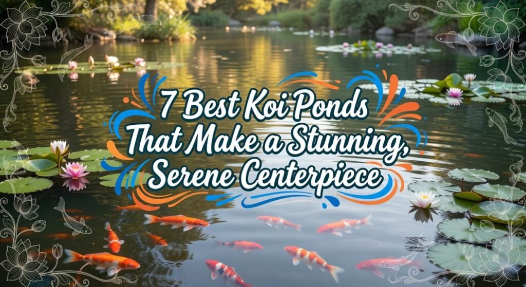stunning serene pond centerpieces