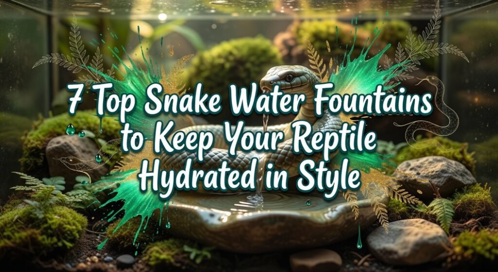 stylish reptile hydration fountains