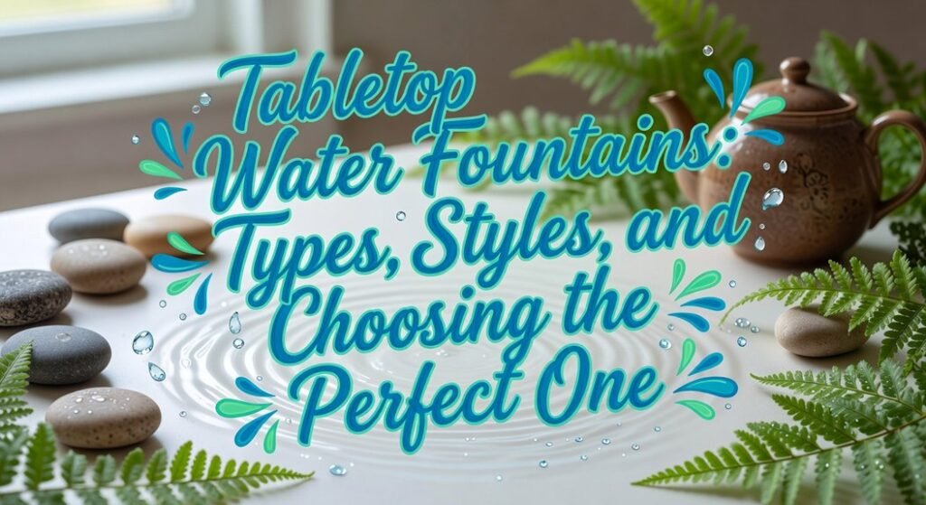 tabletop fountain selection guide
