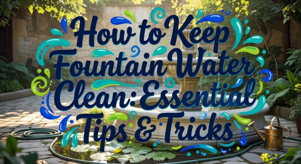 tips for clean fountain water