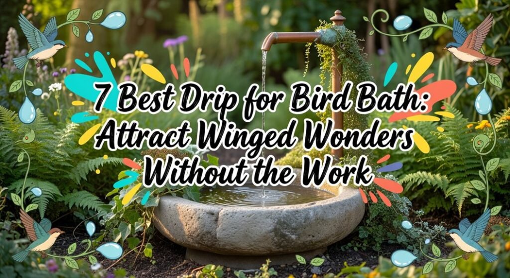 top bird bath drippers