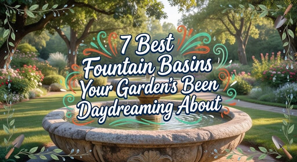 top garden fountain basins