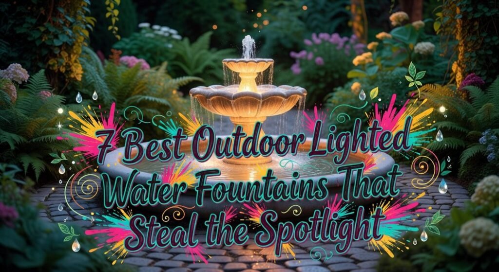 top outdoor fountain spotlights