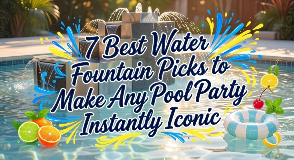 top pool party water fountains