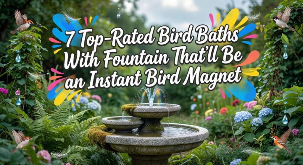 top rated fountain bird baths