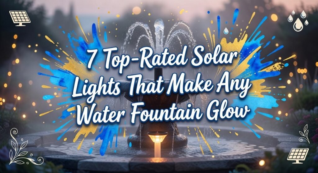 top rated solar fountain lights