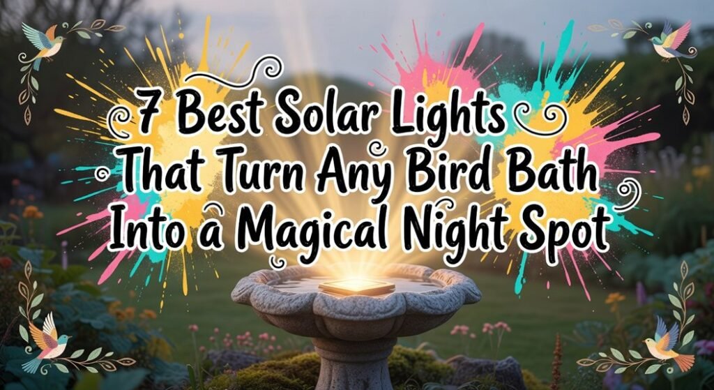 top solar bird bath lights