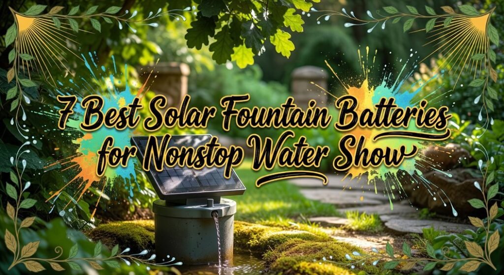 top solar fountain batteries