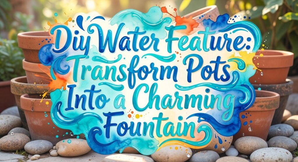 transform pots into fountain