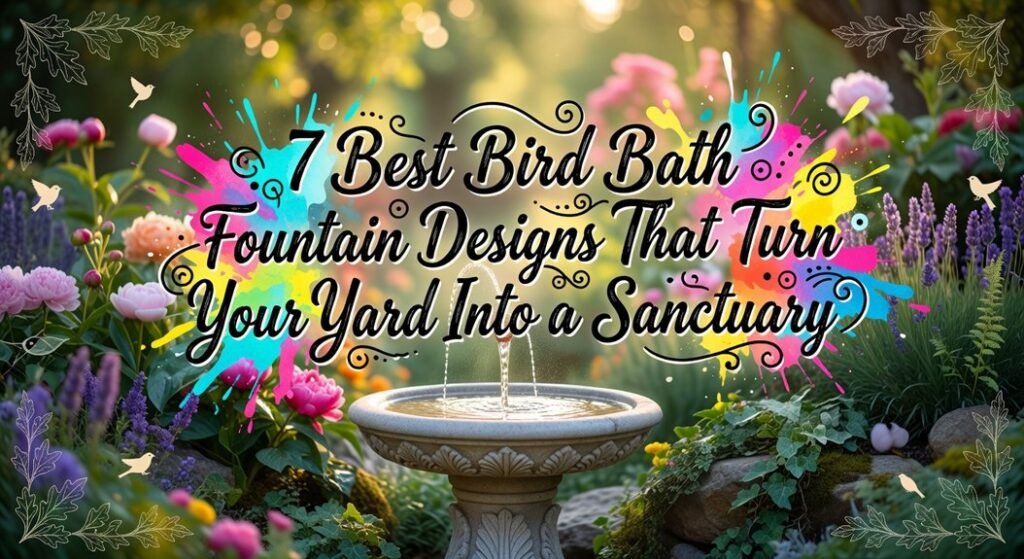 transformative bird bath fountains