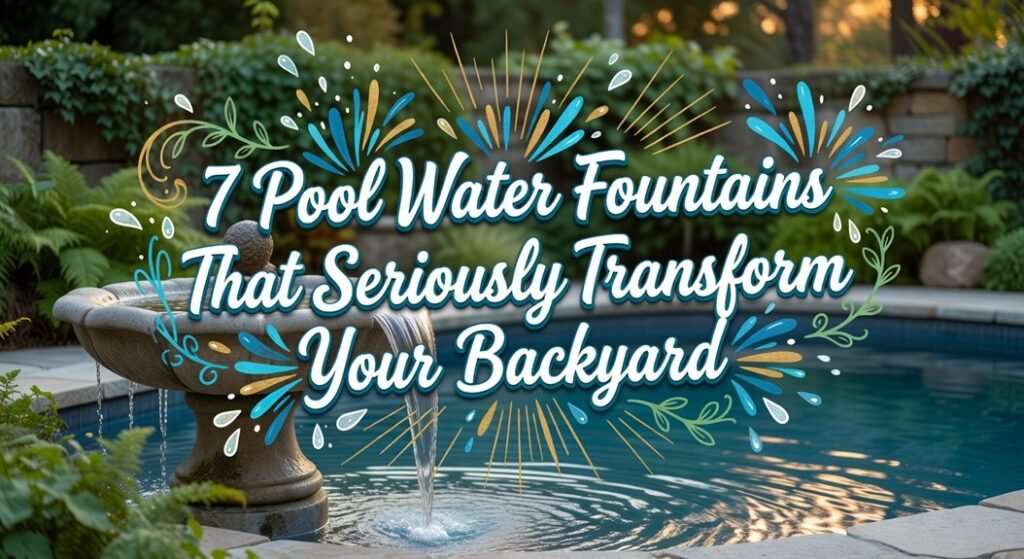 transformative pool fountain ideas