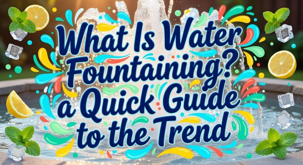 trendy water fountains