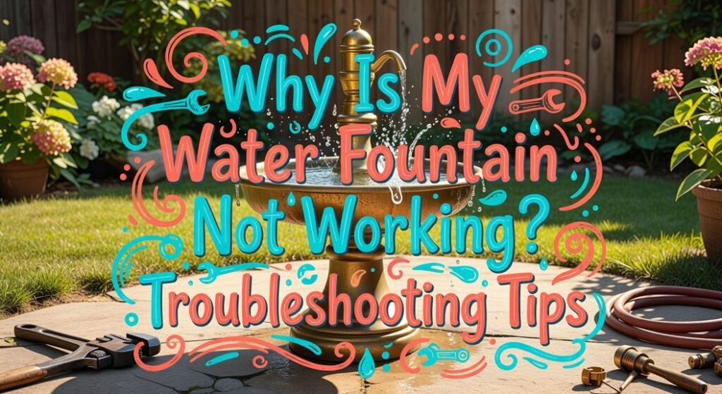 troubleshooting non working fountains