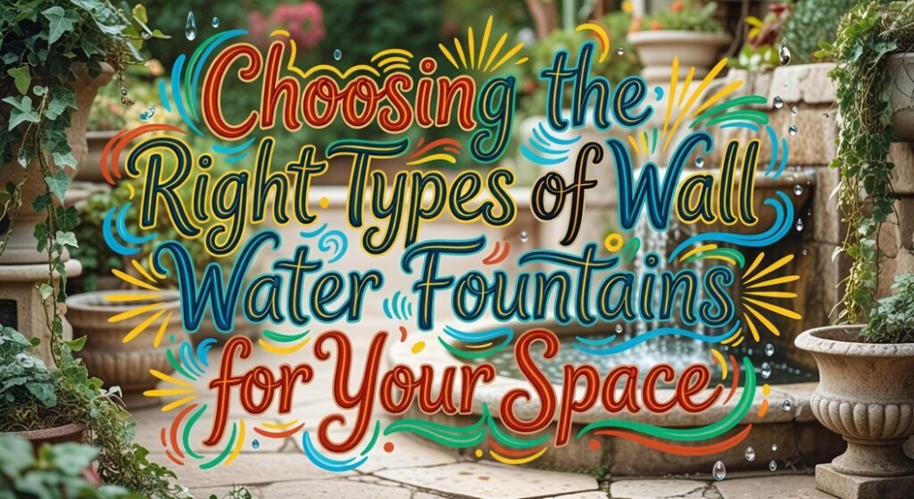 wall fountain selection guide