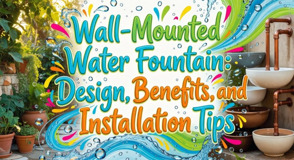 wall mounted water fountain details
