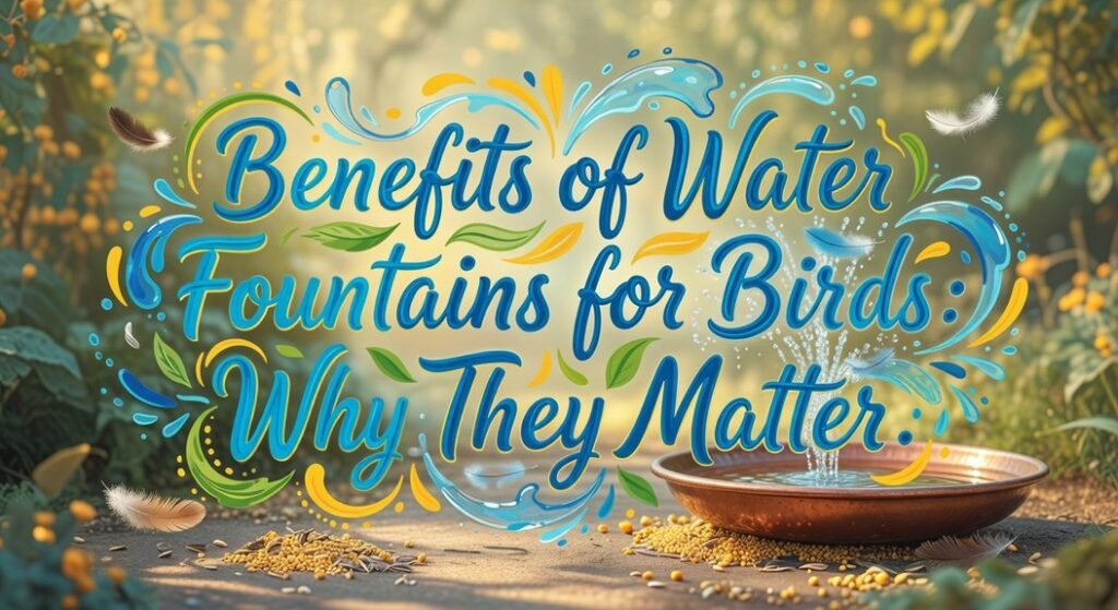 water benefits avian life