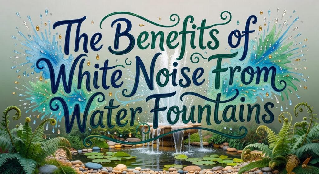 water fountain noise benefits
