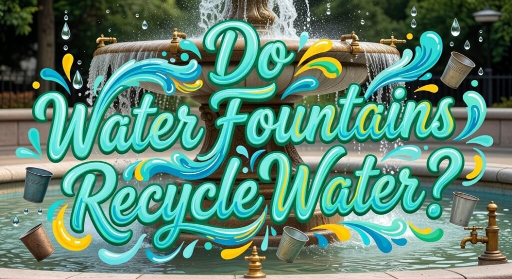water fountains do not recycle water