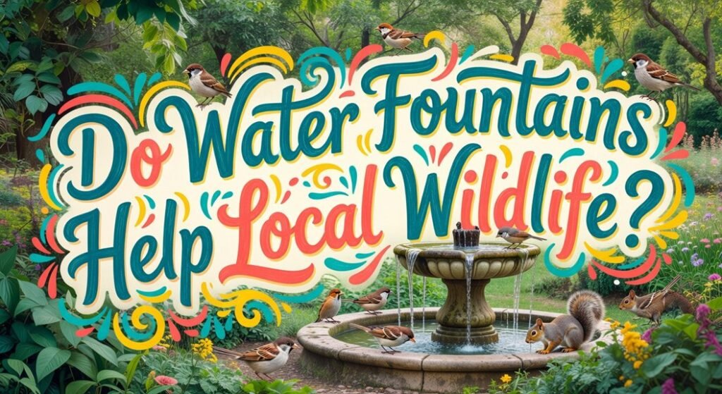 water fountains help wildlife
