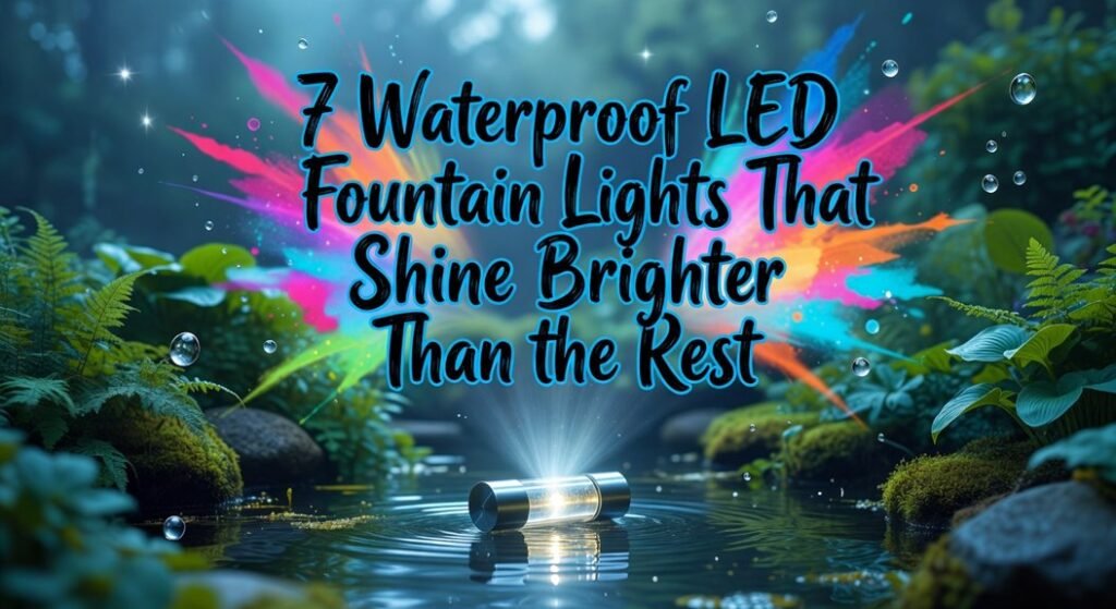 waterproof led fountain lights