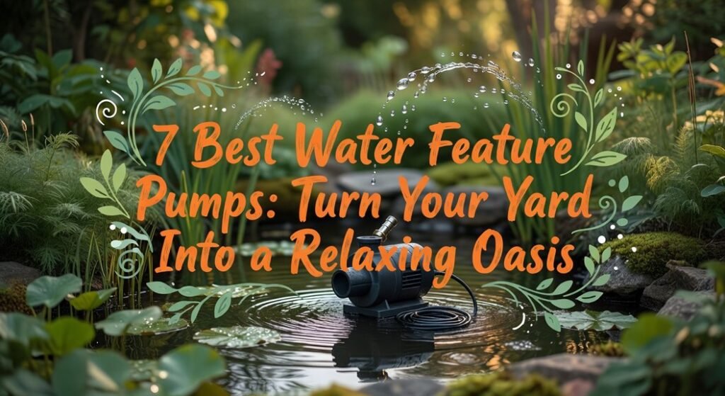 yard water pump guide